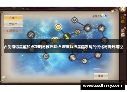 古剑奇谭星蕴加点攻略与技巧解析 深度解析星蕴系统的优化与提升路径